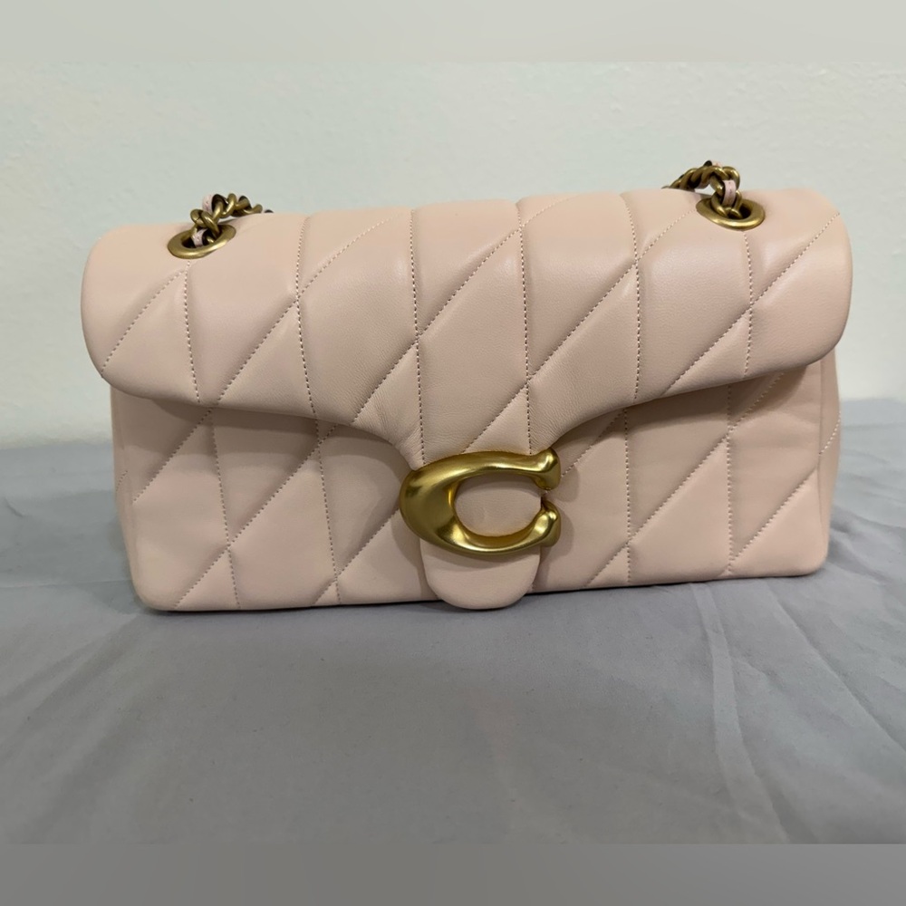 Coach Blush Quilted Tabby Bag 26
